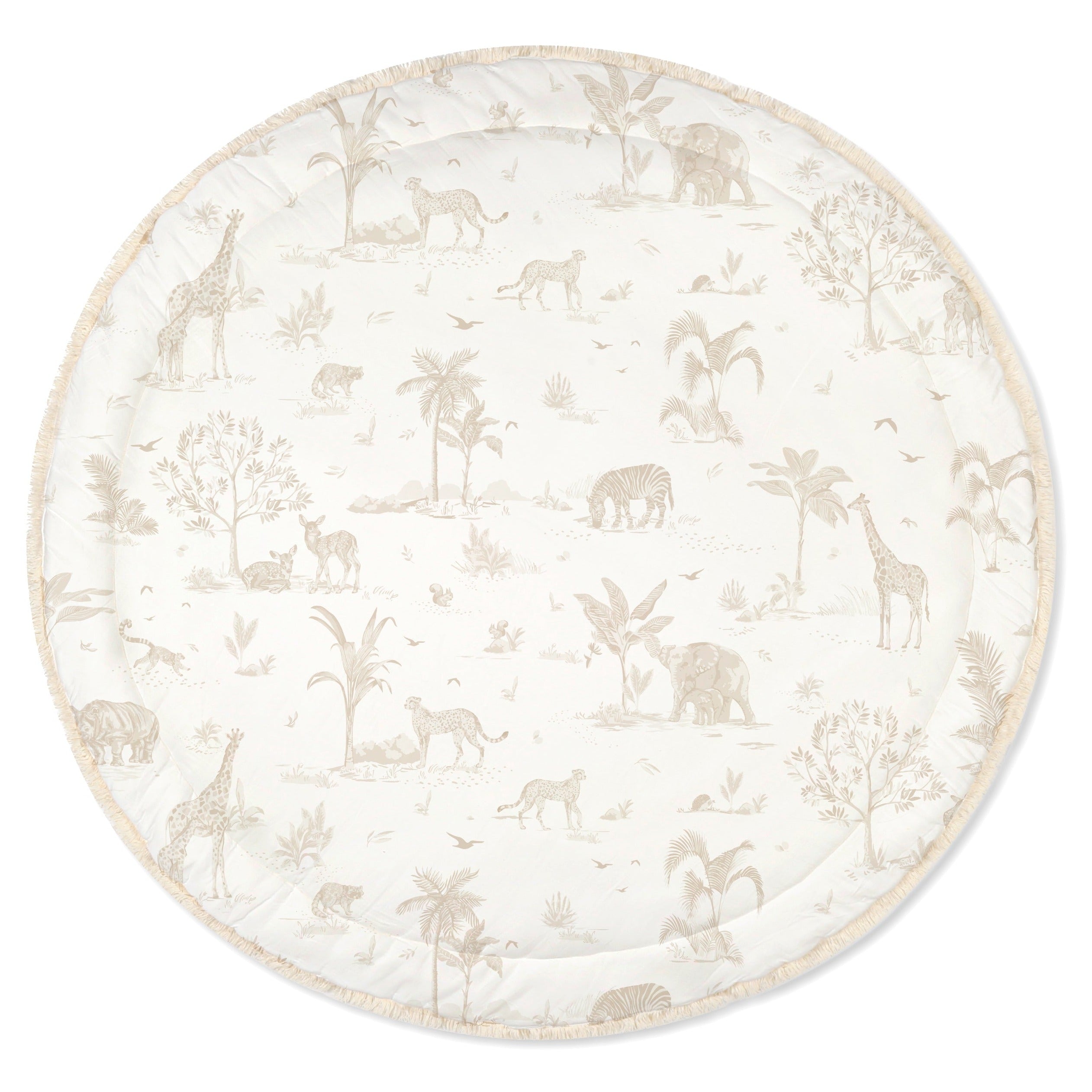 Organic Cotton Quilted Reversible Play Mat – Safari And Wild