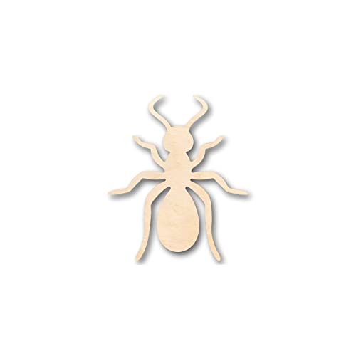 Unfinished Wood Ant Shape – Insect – Animal – Wildlife – Craft – up to 24″ DIY 8″ / 1/2″