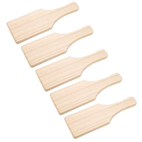 COHEALI Wooden Paddle Sorority 5PCS Unfinished Wood Wooden Pledge Paddle Wooden Paddle Board Blank Wooden Paddles Paddle Wood Board Butter Paddles