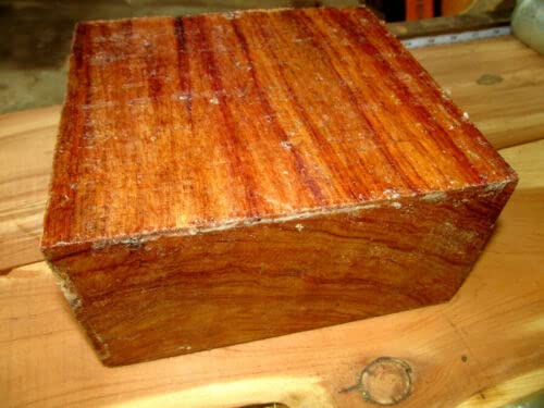 Lumber Wood for Woodworking – Construction – Landscaping Beautiful Exotic Canary Bowl Blank Lathe Turning Block 8″ X 8″ X 3″