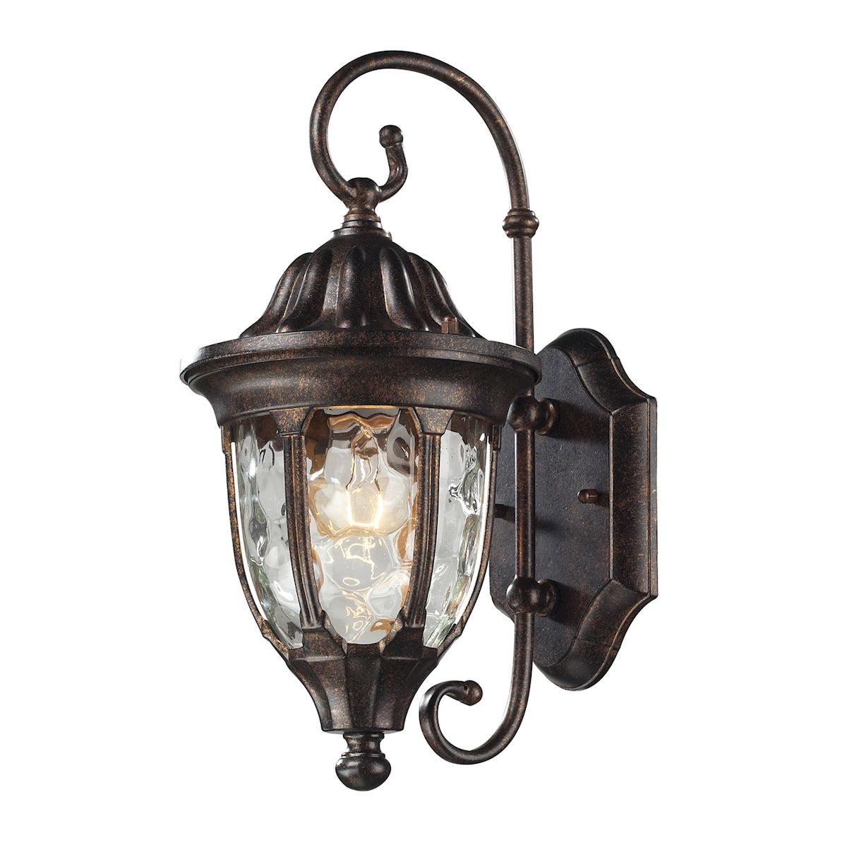 ELK SHOWROOM 45002/1 Glendale 14” High 1-Light Outdoor Sconce – Regal Bronze