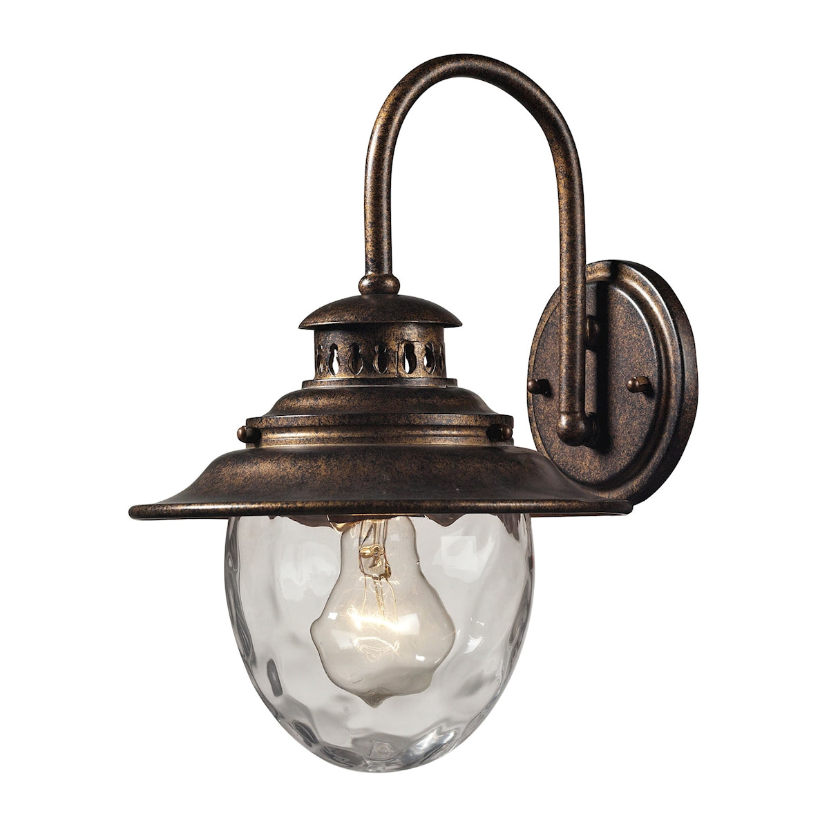 ELK SHOWROOM 45030/1 Searsport 13” High 1-Light Outdoor Sconce – Regal Bronze