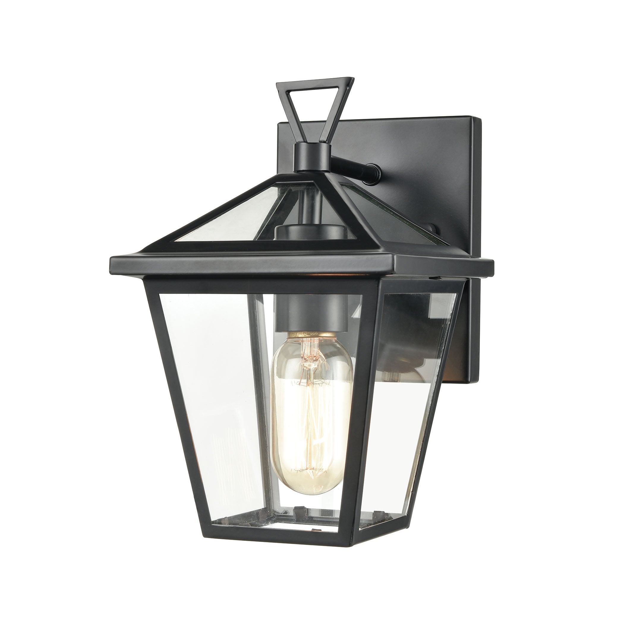 ELK SHOWROOM 45470/1 Main Street 10” High 1-Light Outdoor Sconce – Black