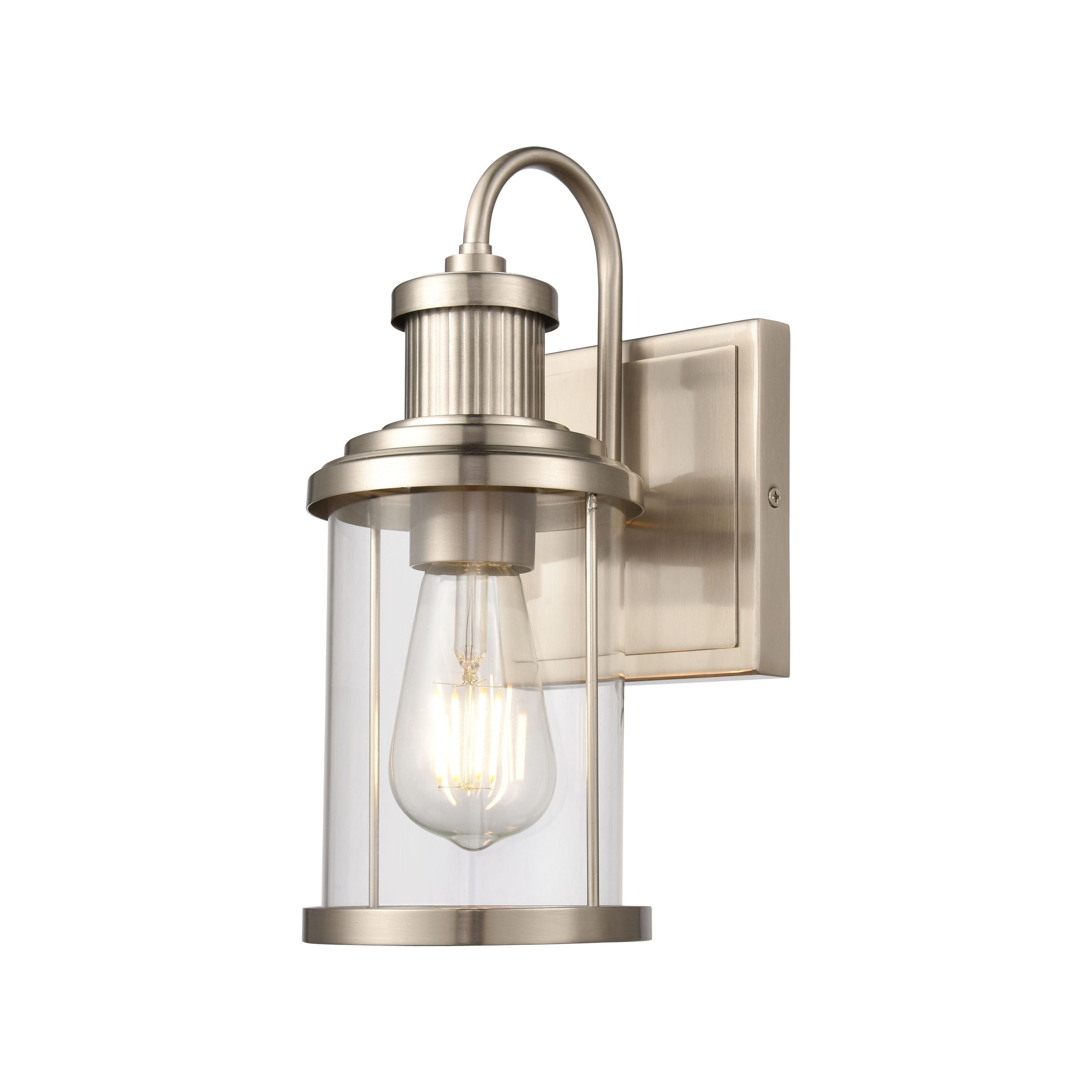 ELK SHOWROOM 47440/1 Millburn 12” High 1-Light Sconce – Satin Nickel