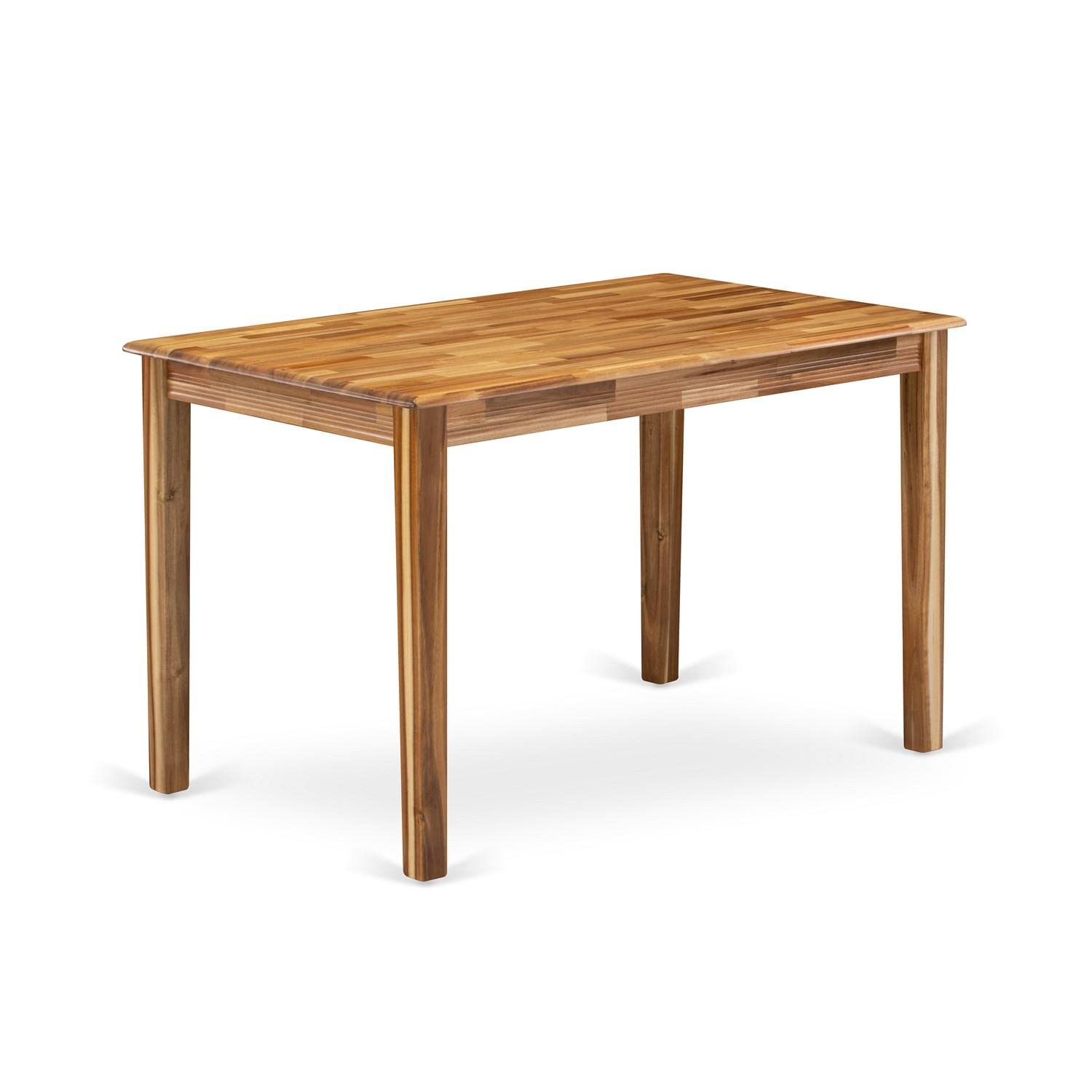 East West Furniture YAT-ANA-T Yarmouth Rectangle Kitchen Dining Table, 30×48 Inch, Natural