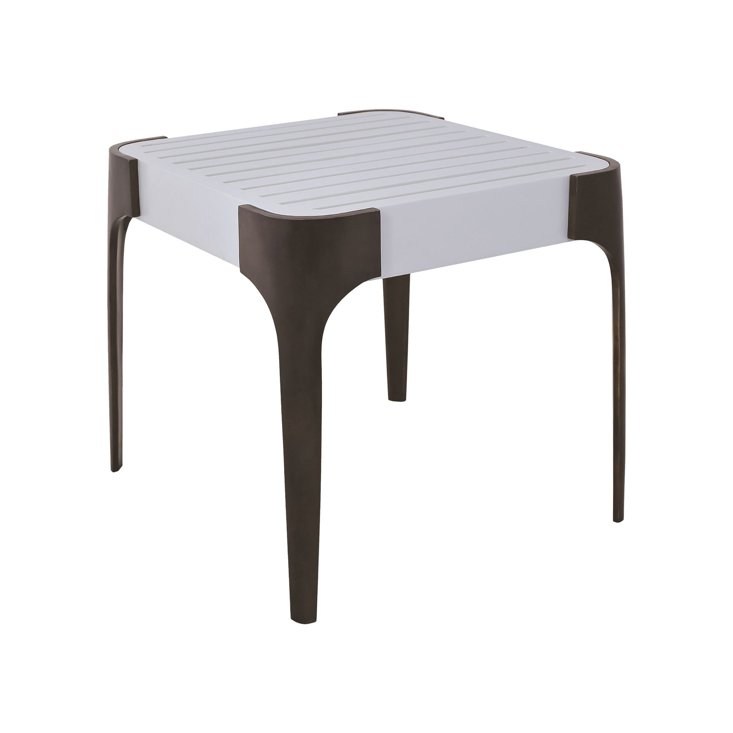 ELK SIGNATURE 7117014 Teak Veranda Side Table in Cappuccino Foam