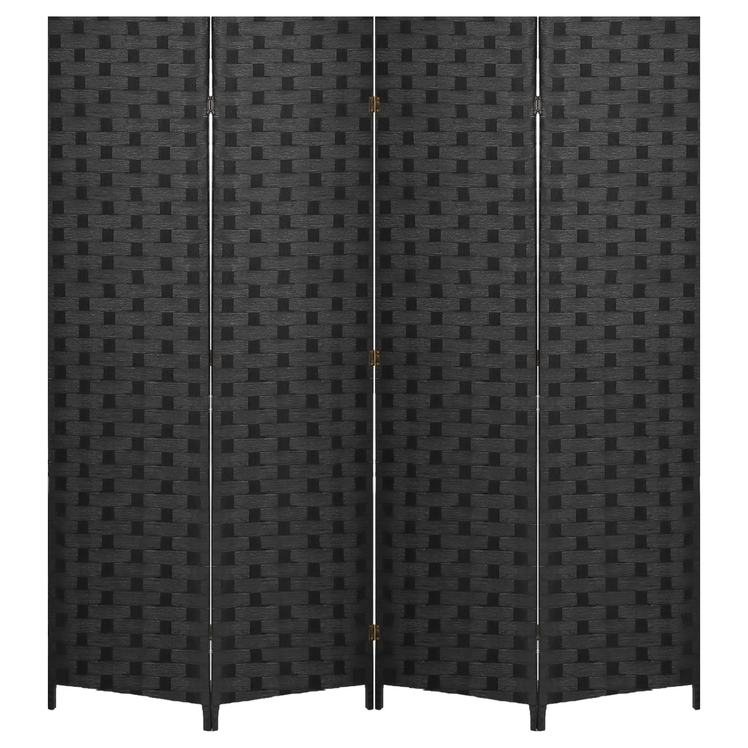 Room Divider Wall 4 Panels Indoor Handmade Wood Portable Room Dividers and Folding Privacy Screens Used in Multiple Occasions Decorate and Beautify