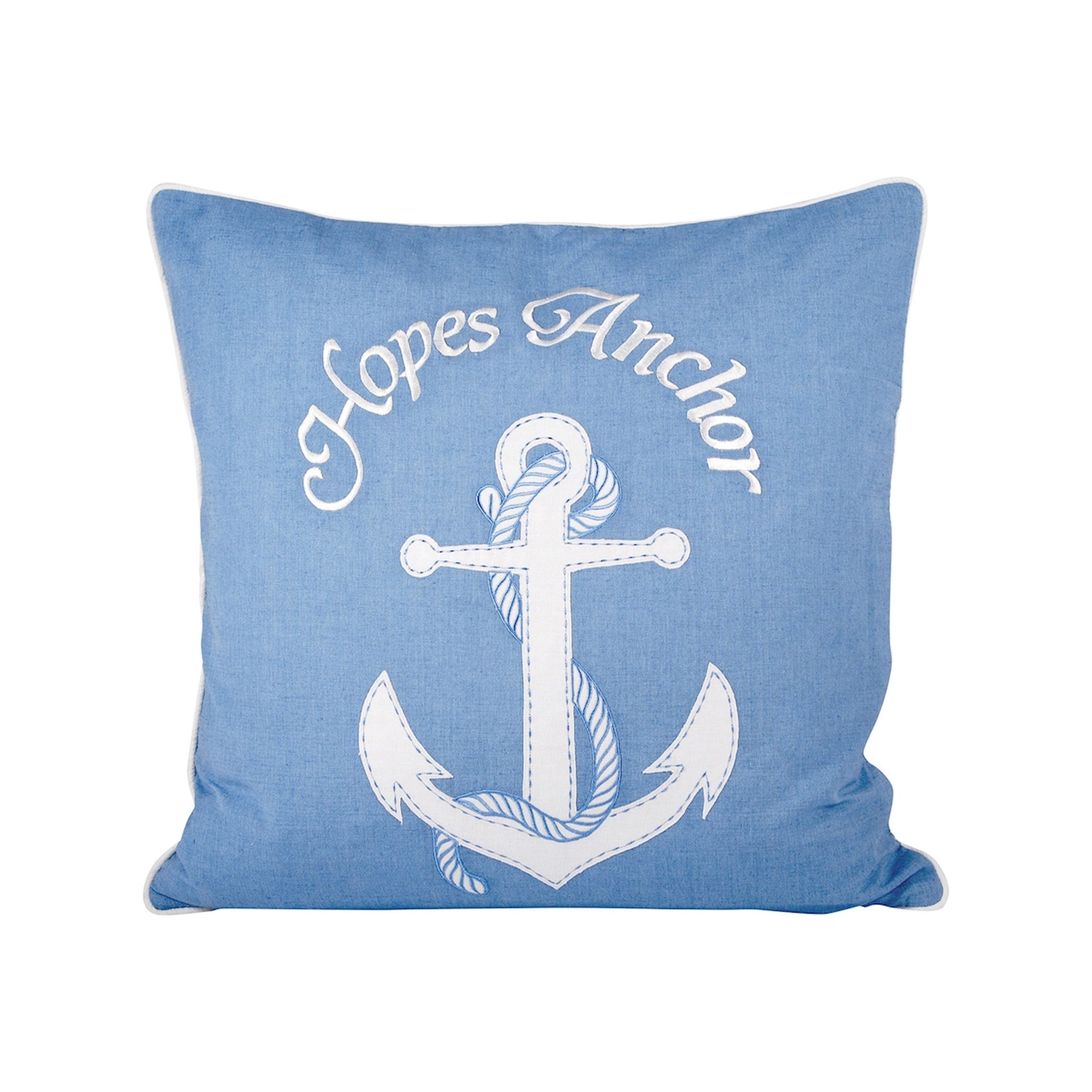 ELK STUDIO 903304 Hopes Anchor 20×20 Pillow