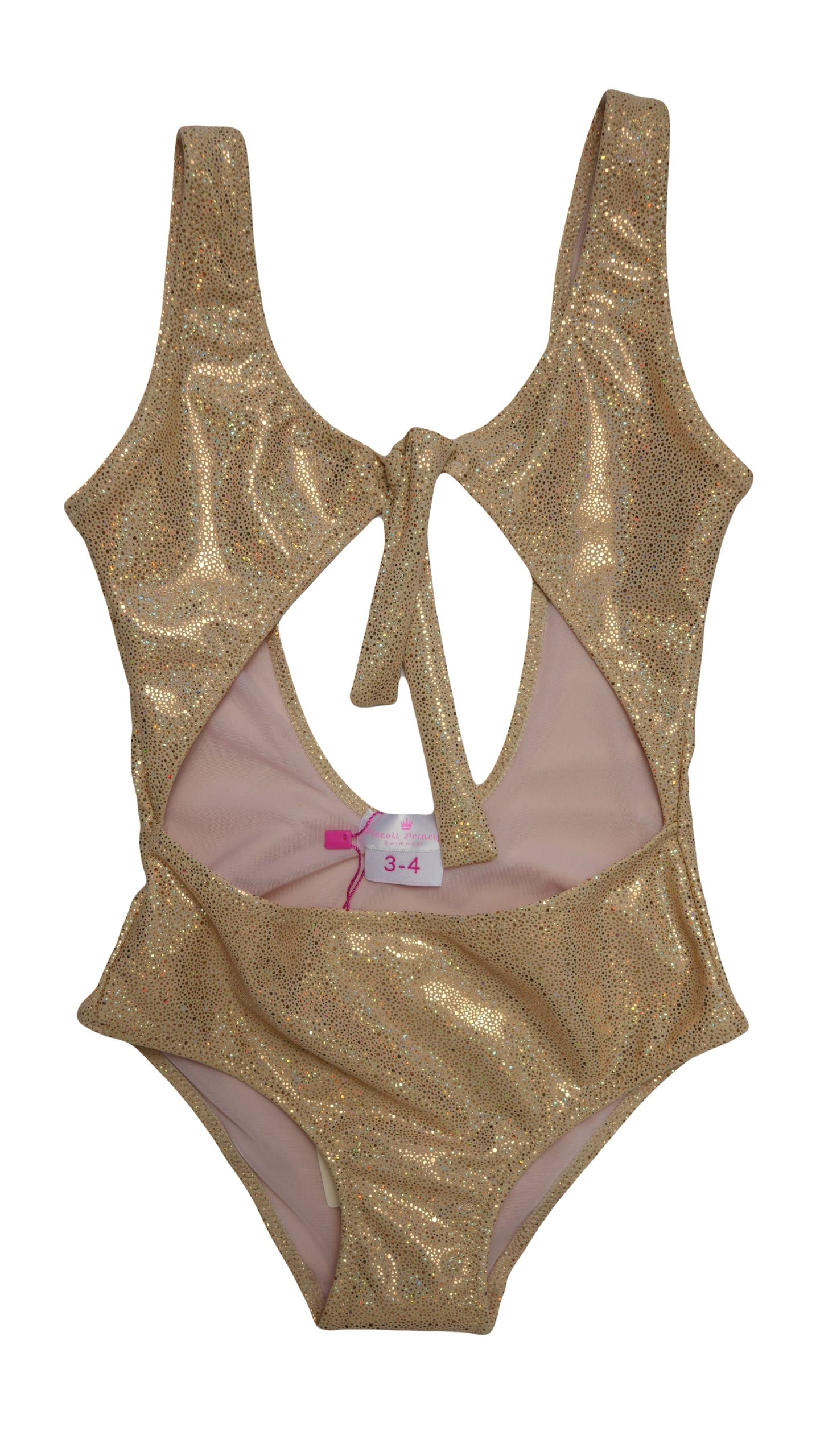 Athena Gold Glitter One Piece