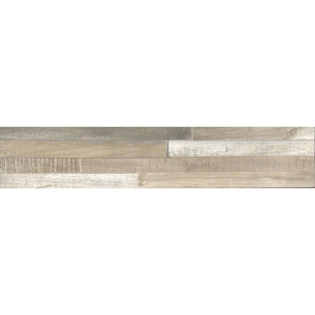 Aquatica Taupe Porcelain Ledger Panel 3″x15″ – Samurai Collection