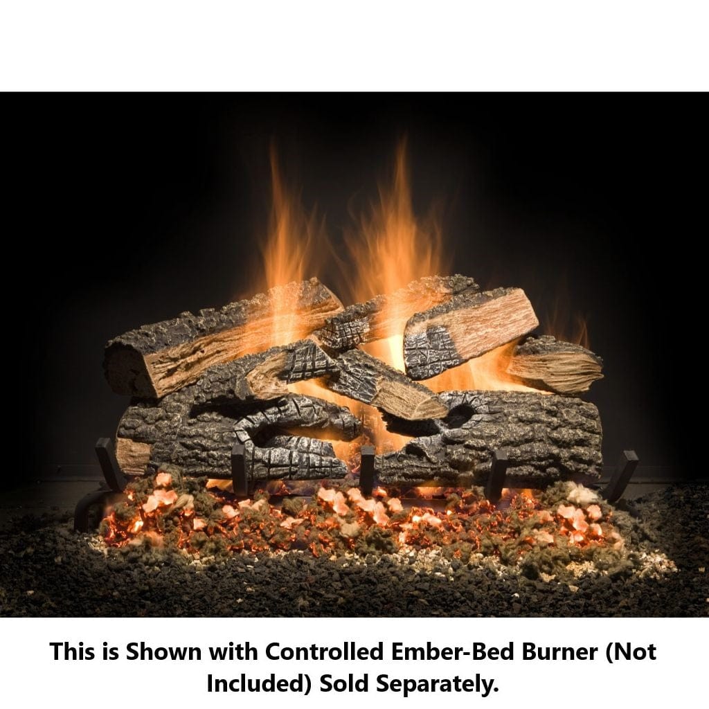 Golden Blount 18″ Split Bonfire Charred Vented Gas Log Set (Logs Only)