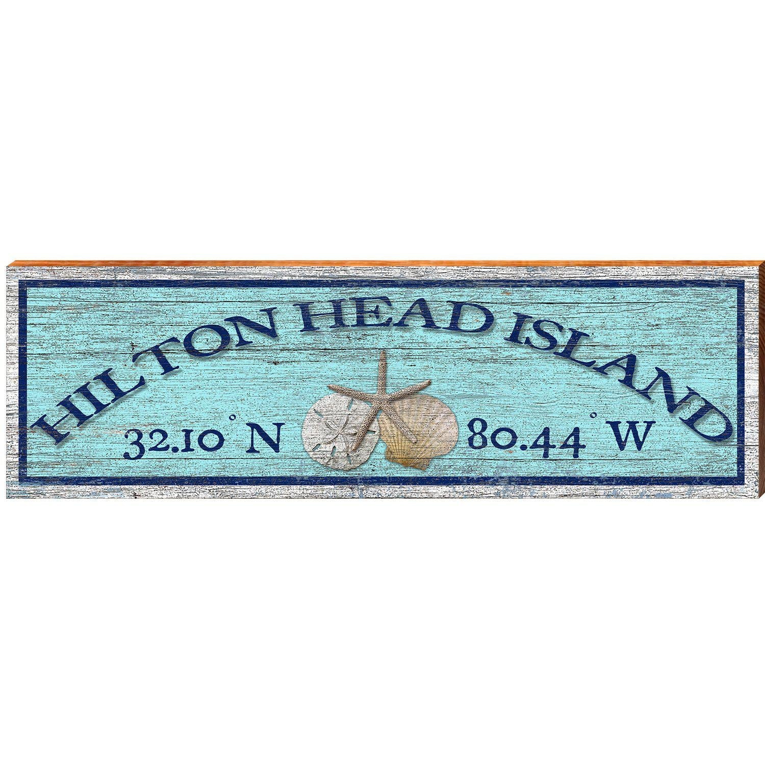 Hilton Head Island, South Carolina Wooden Sign | Wall Art Print on Real Wood