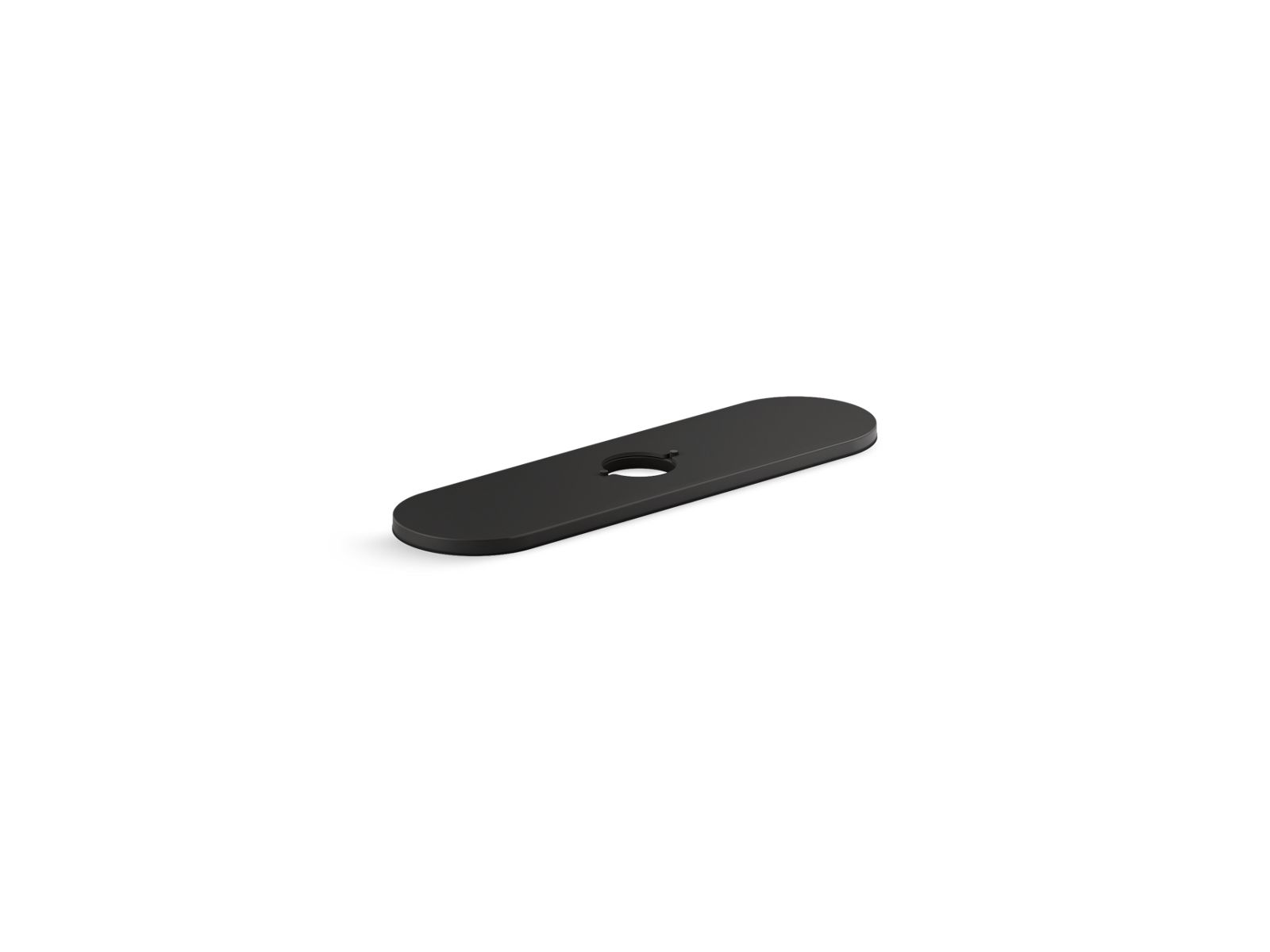 KOHLER K-24461-BL Tone Three-Hole Kitchen Faucet Escutcheon In Matte Black