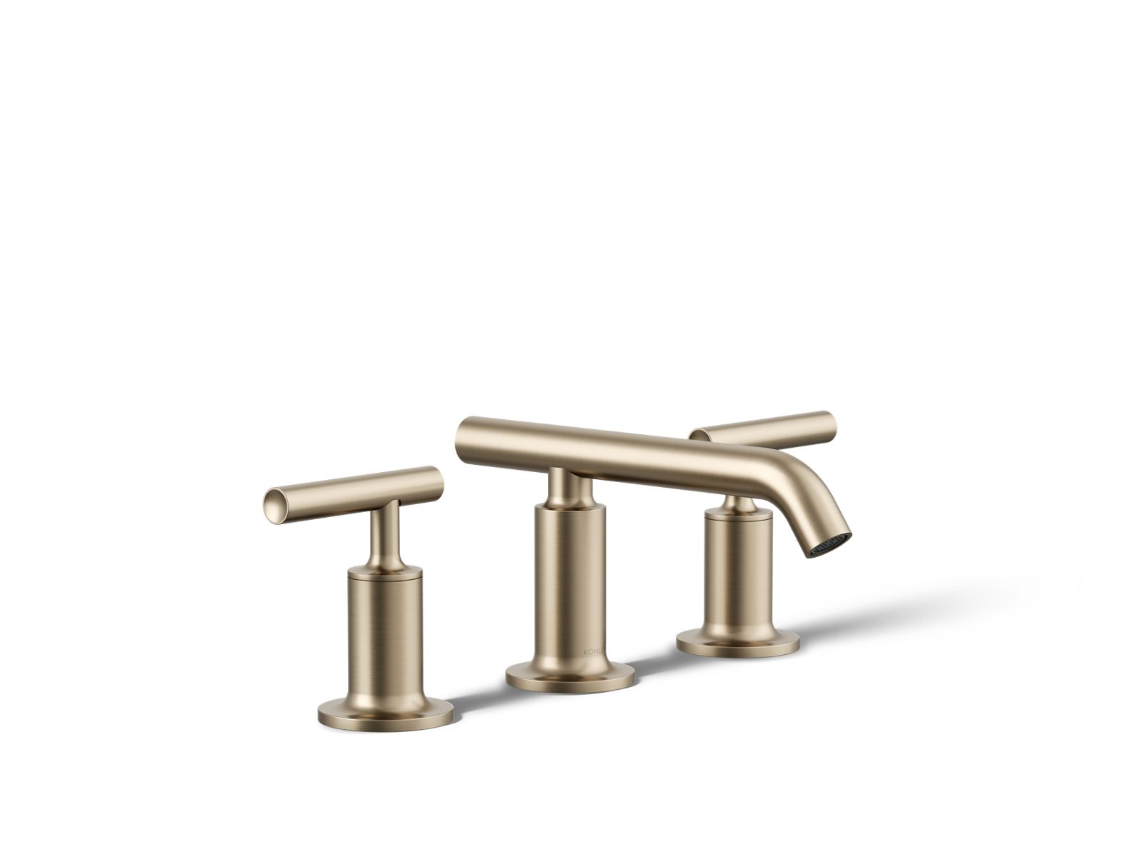 KOHLER K-14410-4-BV Purist Widespread Bathroom Sink Faucet With Lever Handles, 1.2 Gpm In Vibrant Brushed Bronze