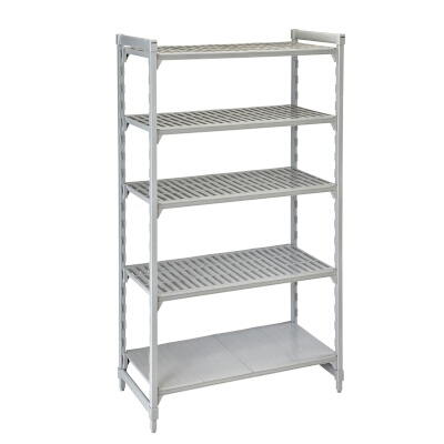 Cambro CPU246084VS5PKG – Camshelving Unit, 24″W x 60″L x 84″H, 5-tier, speckled gray