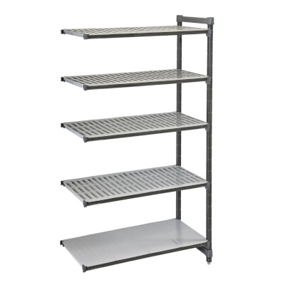 Cambro EXA212484VS5480 – Camshelving Unit, 21″W x 24″L x 84″H, 5-tier, speckled gray