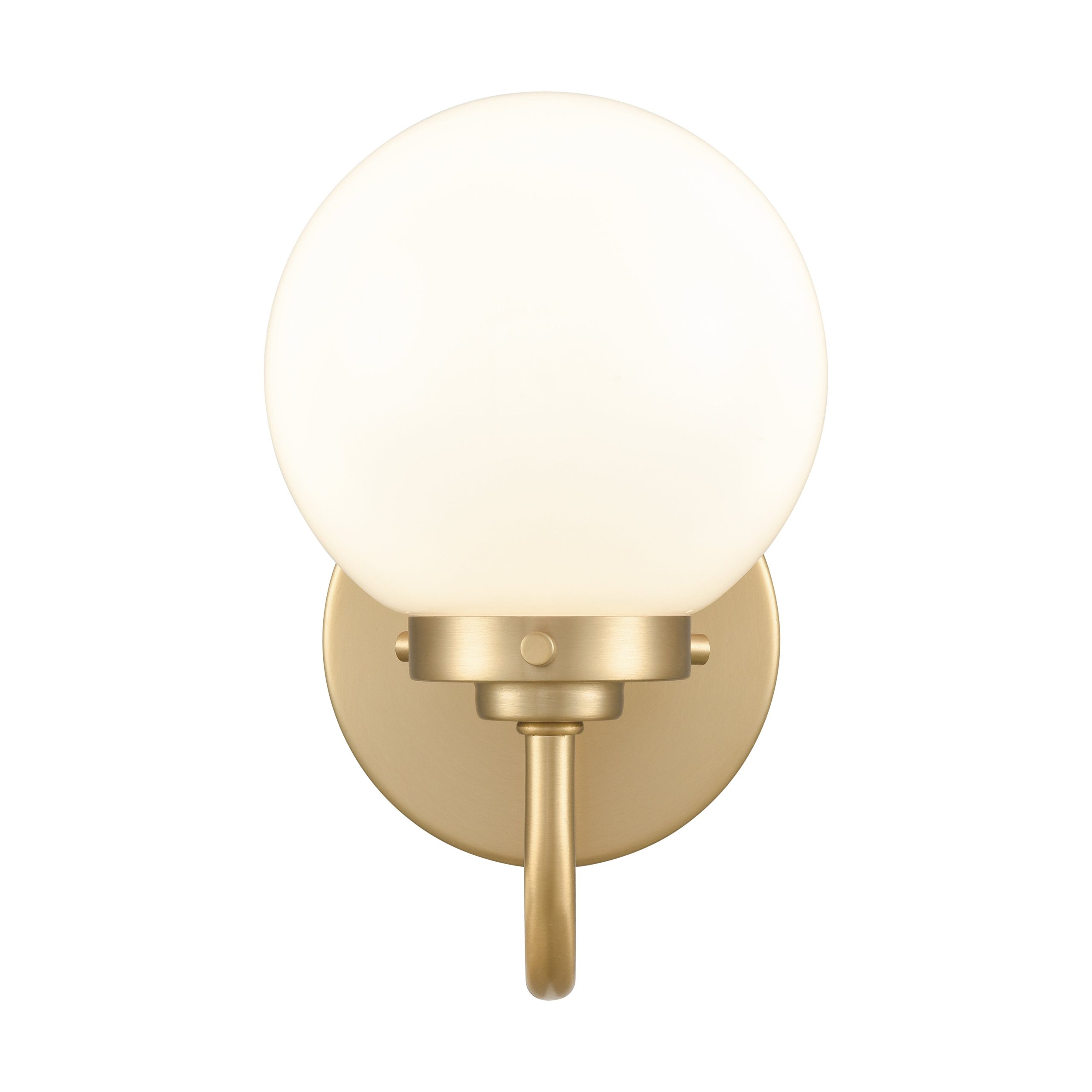 ELK SHOWROOM EC89970/1 Fairbanks 8.5” High 1-Light Sconce – Brushed Gold and Opal