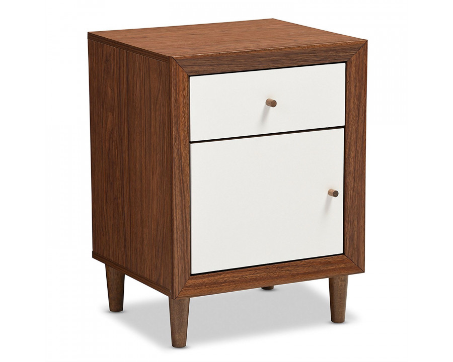 FaFurn – Modern Nightstand in White, Wood