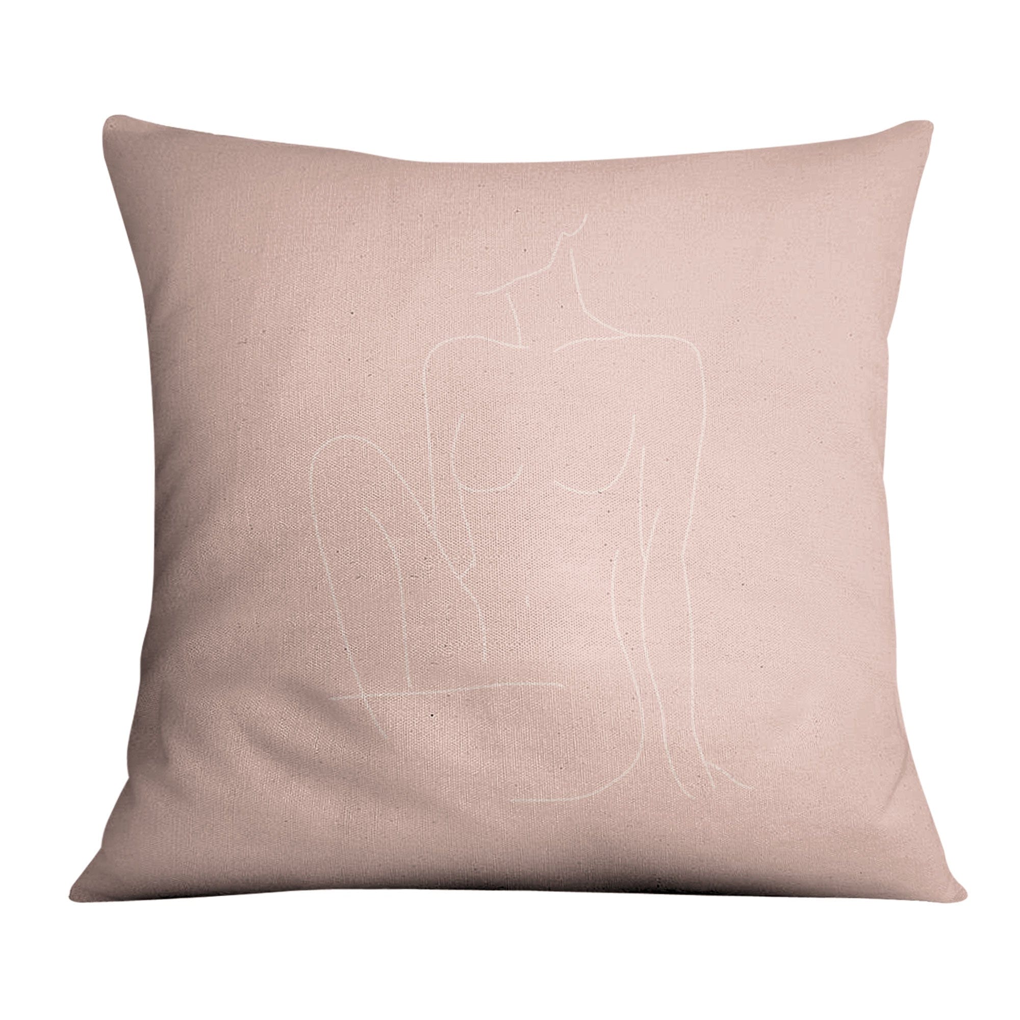 Female Line Art C Cushion