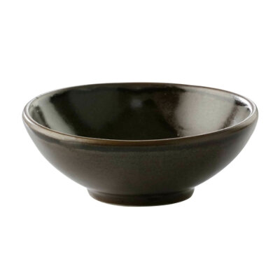 GET PA1942930024 – Mini Bowl, 2-7/10 oz., 3-3/4″ dia., Cosmos Mercury, dark brown glaze, (Case of 24)