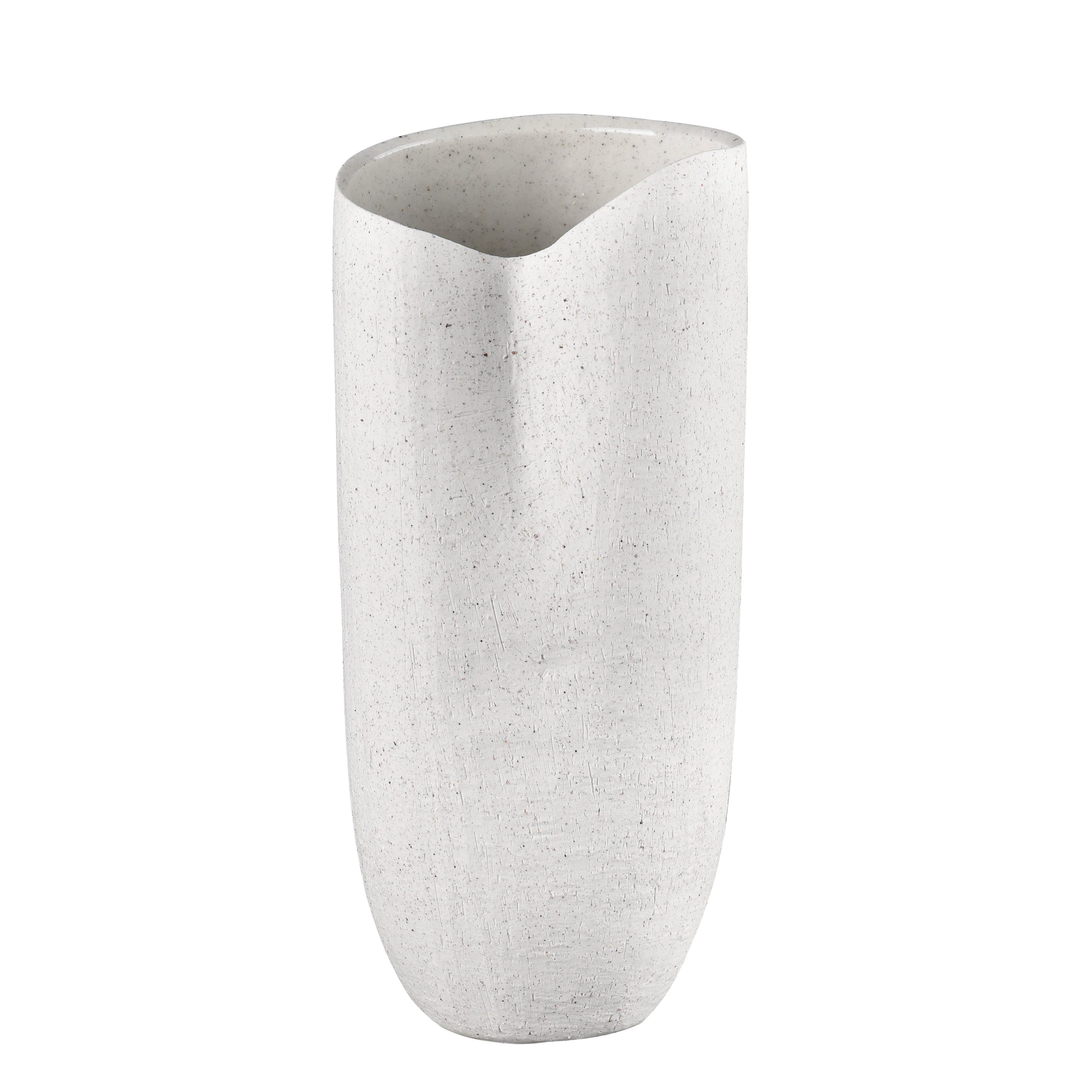 ELK SIGNATURE H0017-9751 Ferraro Vase – Folded Whte