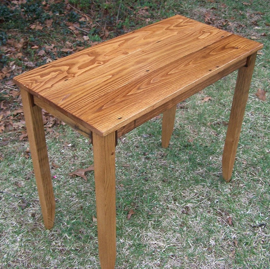 Barnwood Furniture, Writing Desk, Computer Desk, Antique Desk, Classroom Furniture, Chestnut Laptop Desk, Side Table, End Table, Cabin Decor