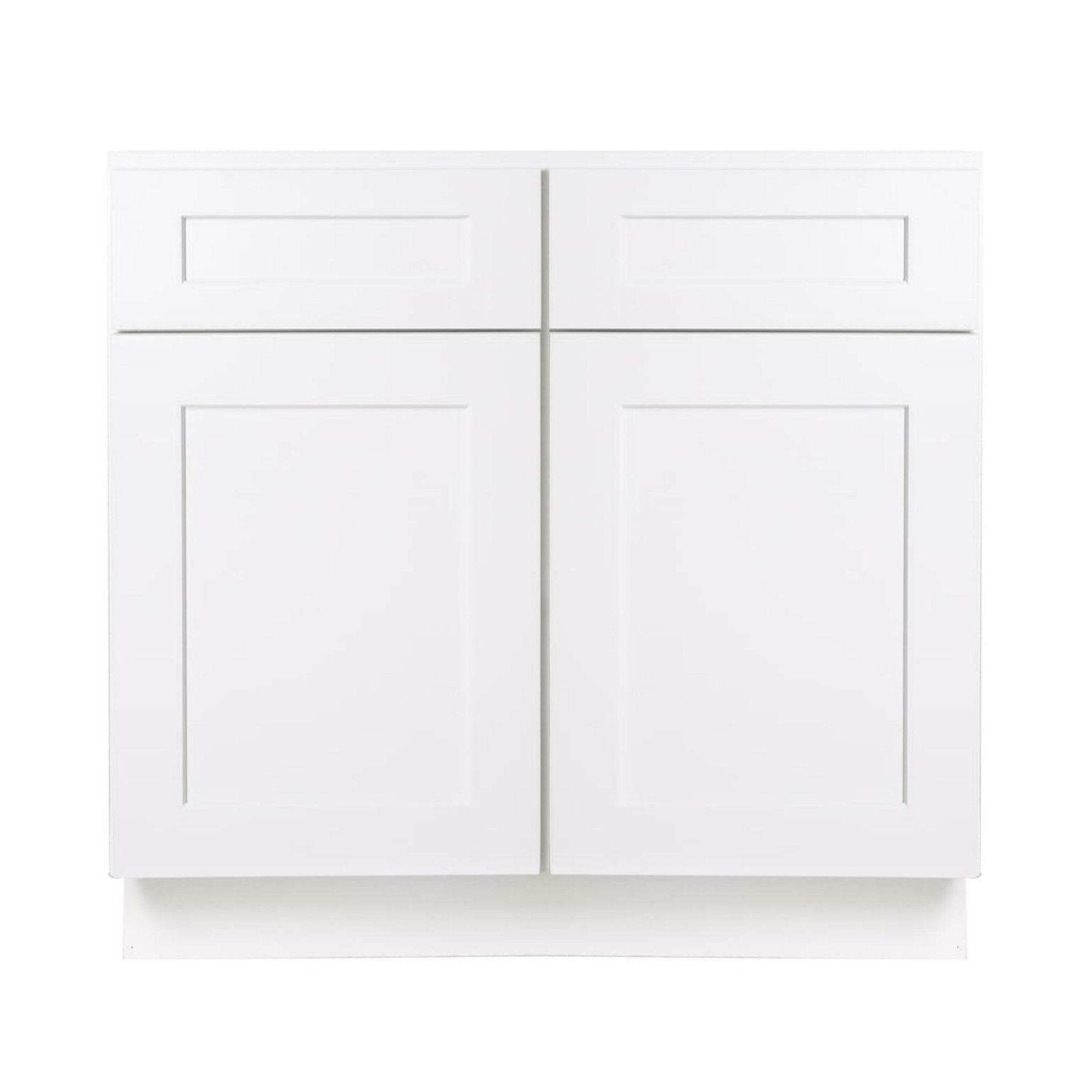 36 Inch White Shaker Single Sink Bathroom Vanity