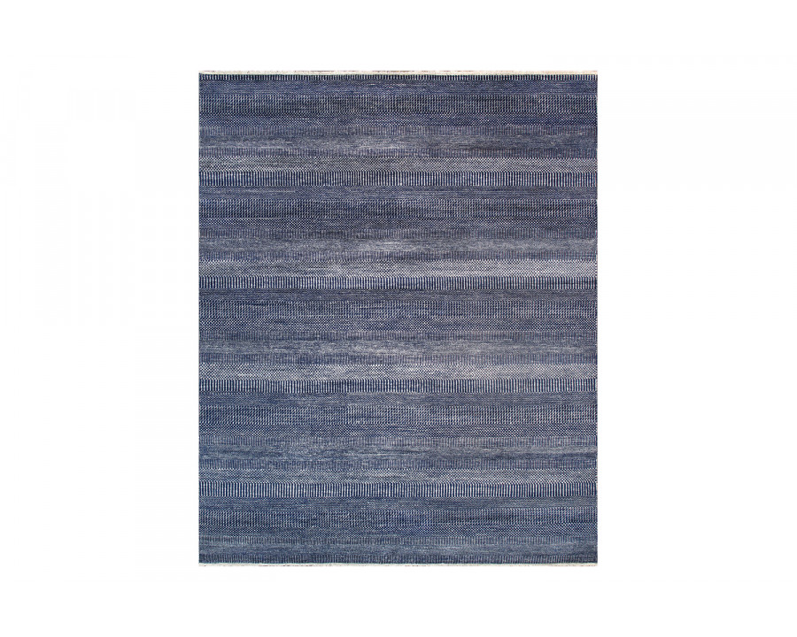 Pasargad – Transitiona Collection Hand-Kontted Silk and Wool Area Rug GRASS-NVY