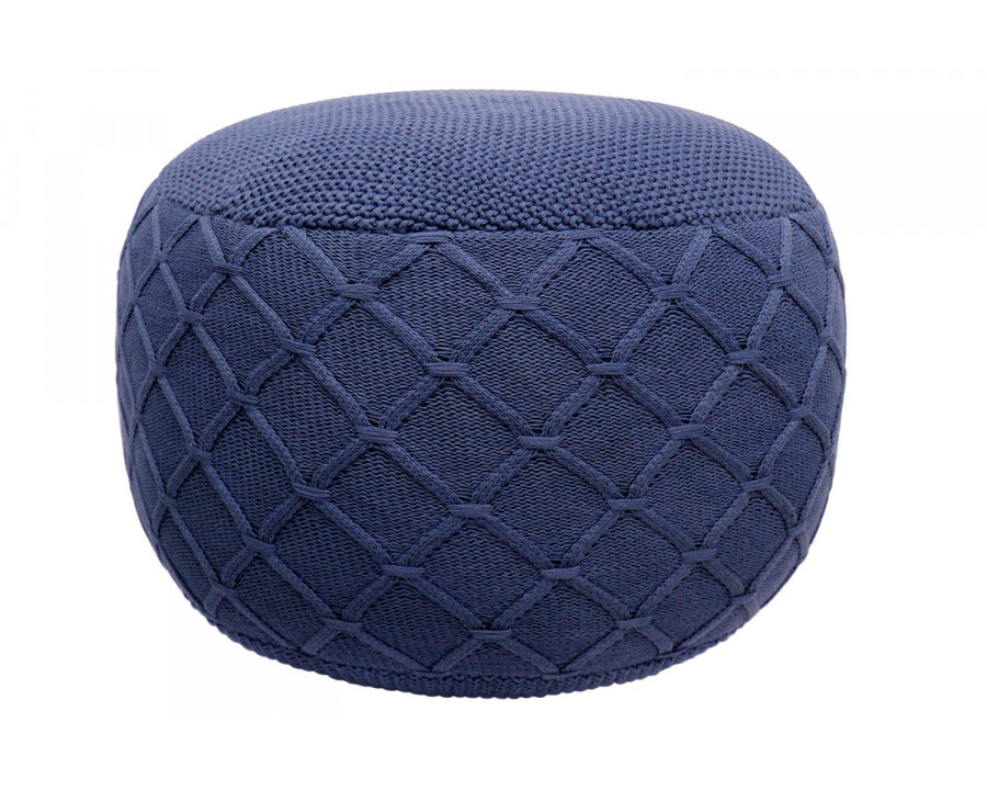 Pasargad – Santorini Collection Cotton Pouf