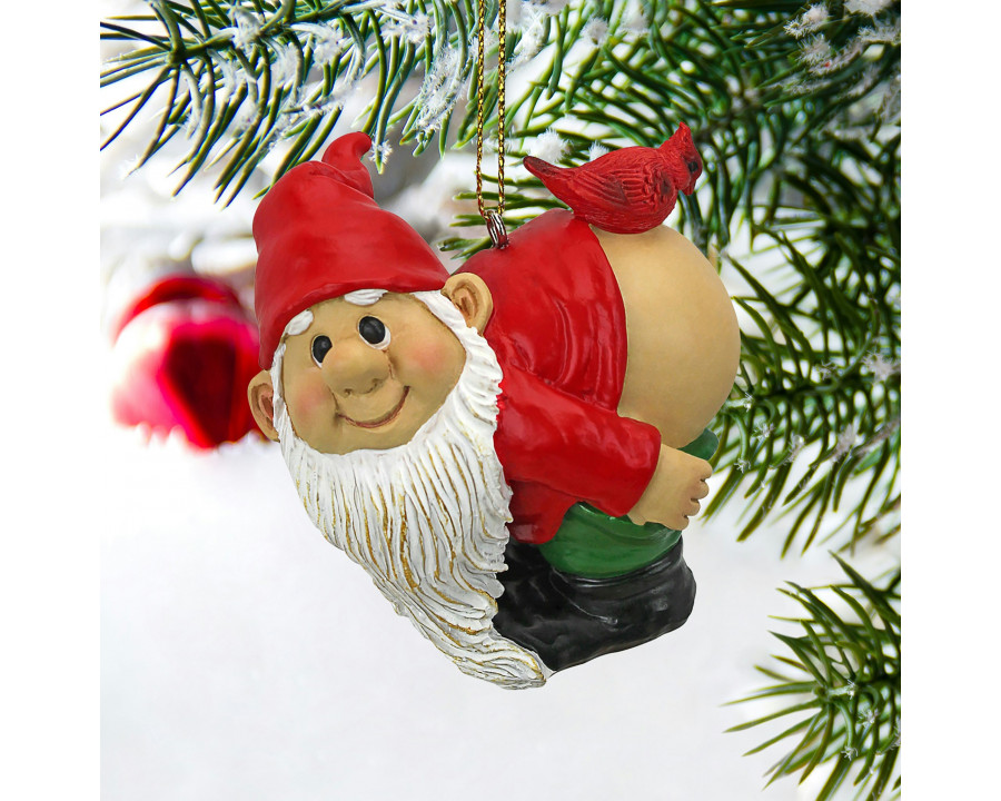 Toscano – Loonie Moonie Gnome Holiday Ornament