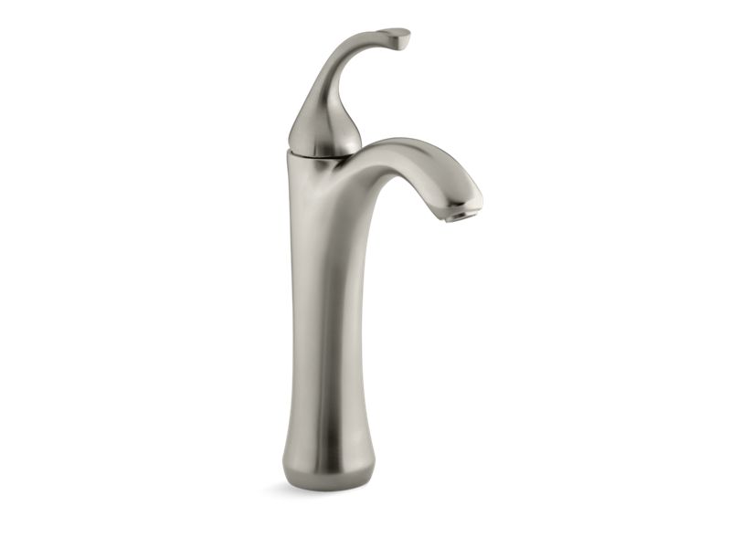 KOHLER K-10217-4-BN Forte Tall Tall Single-Handle Bathroom Sink Faucet, 1.2 Gpm In Vibrant Brushed Nickel