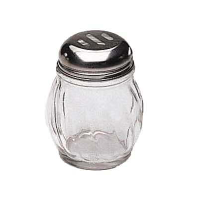 Update International SK-ROT – Swirl Shaker, 6 oz., slotted, glass with metal top (Case of 12)