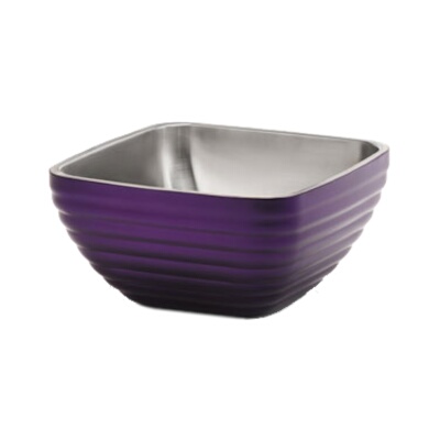 Vollrath 4763465 – Insulated Serving Bowl, square, 3.2 quart, passion purple, (Case of 6)