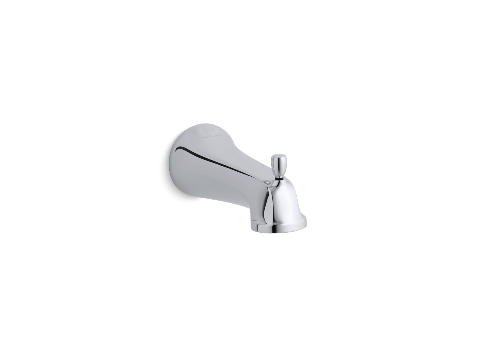 KOHLER K-10588-CP Bancroft Wall-Mount Bath Spout With Diverter, Npt Connection In Polished Chrome