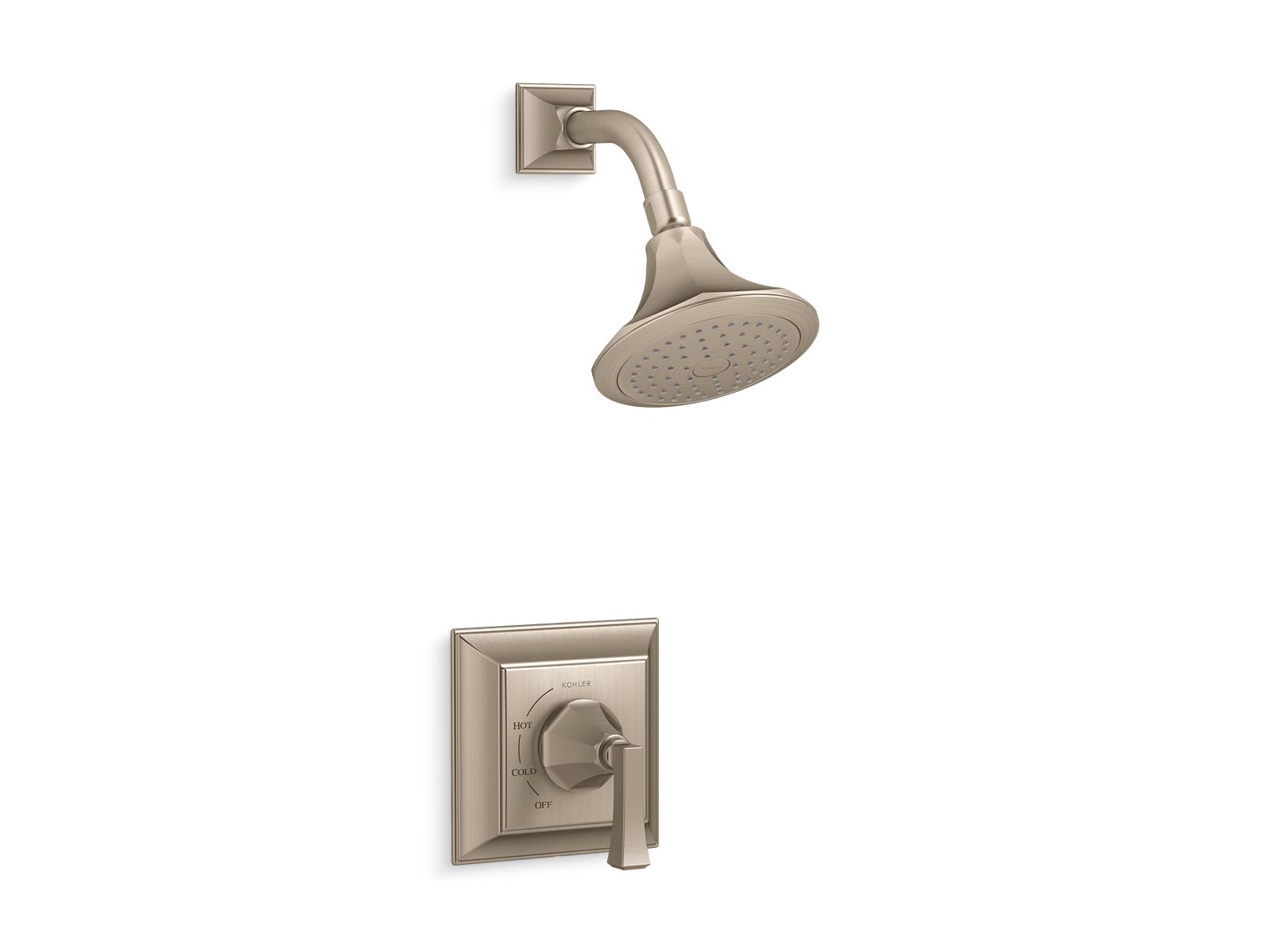 KOHLER K-TS462-4V-BV Memoirs Stately Rite-Temp Shower Trim Kit, 2.5 Gpm In Vibrant Brushed Bronze