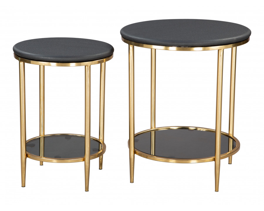 ZUO – Koper Coffee Table Set (2-Piece) in Black