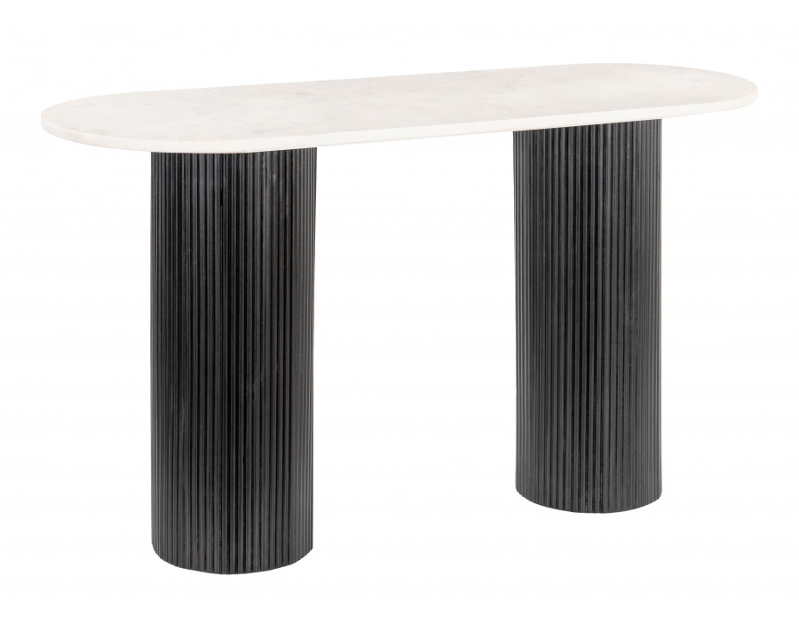 ZUO – Izola Console Table in White/Black